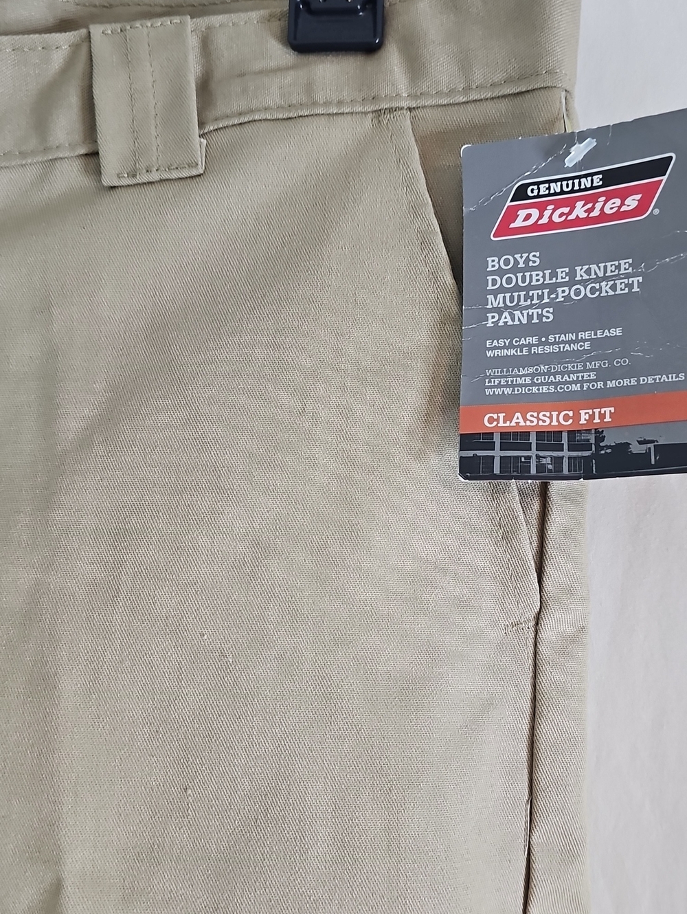 Dickies Boys Khaki Work Pants - Classic Fit - Picture 2 of 9